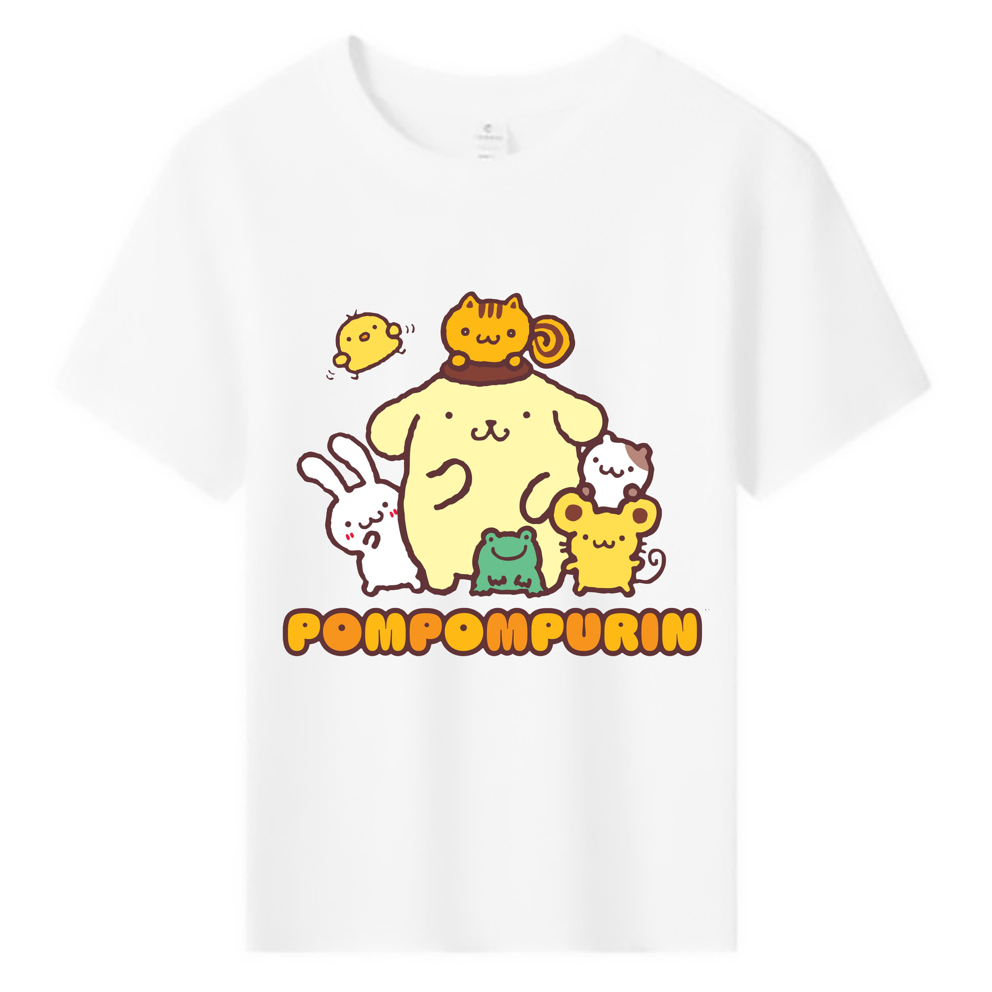 サンリオ - 綿100％ キッズTシャツ ・ フロントプリント ・ 快適 通気性 ・ スポーツ カジュアル 散歩用