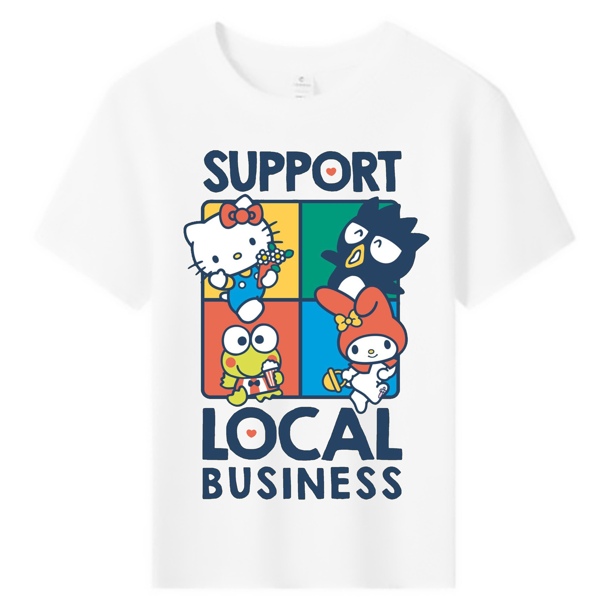 サンリオ - 綿100％ キッズTシャツ ・ フロントプリント ・ 快適 通気性 ・ スポーツ カジュアル 散歩用