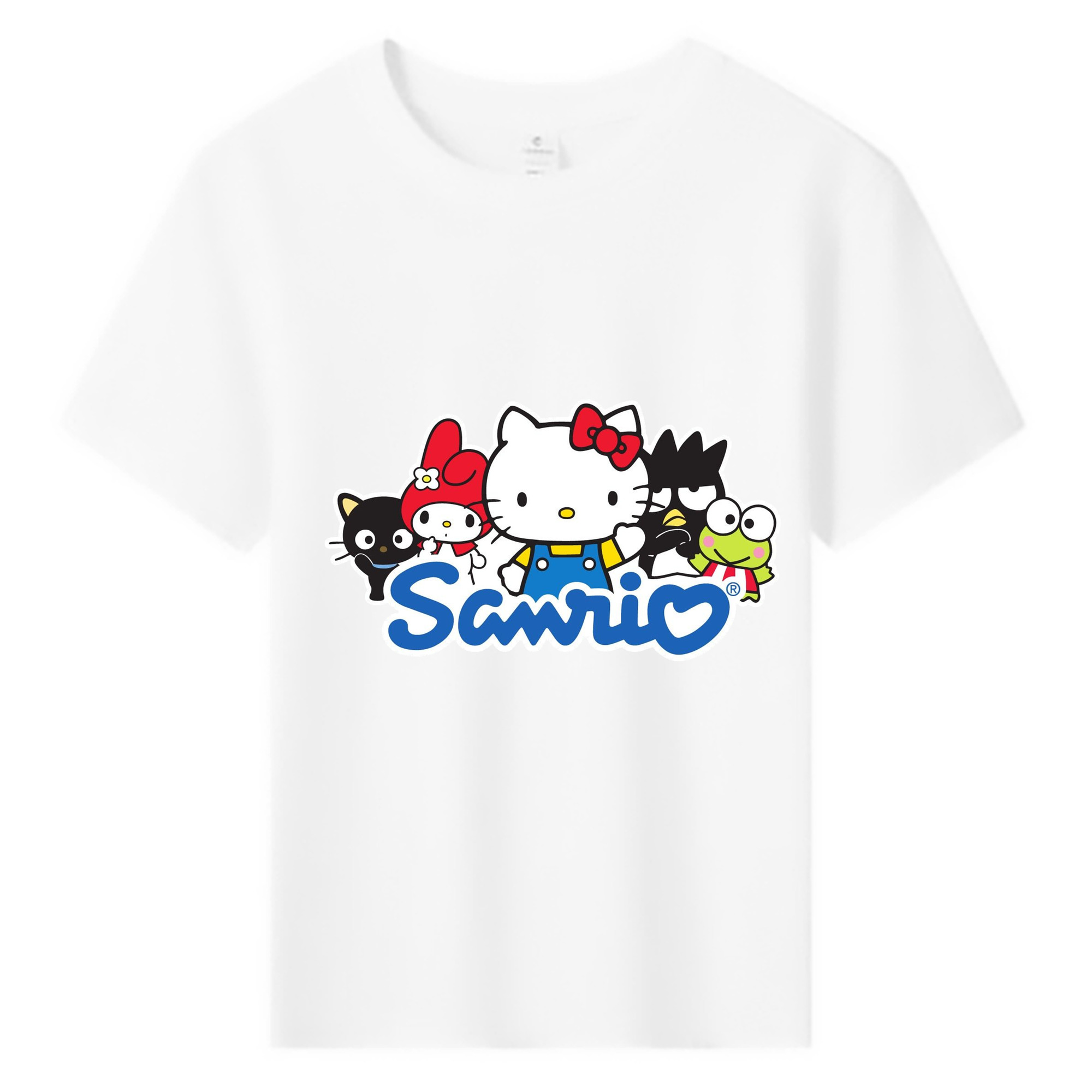 サンリオ - 綿100％ キッズTシャツ ・ フロントプリント ・ 快適 通気性 ・ スポーツ カジュアル 散歩用