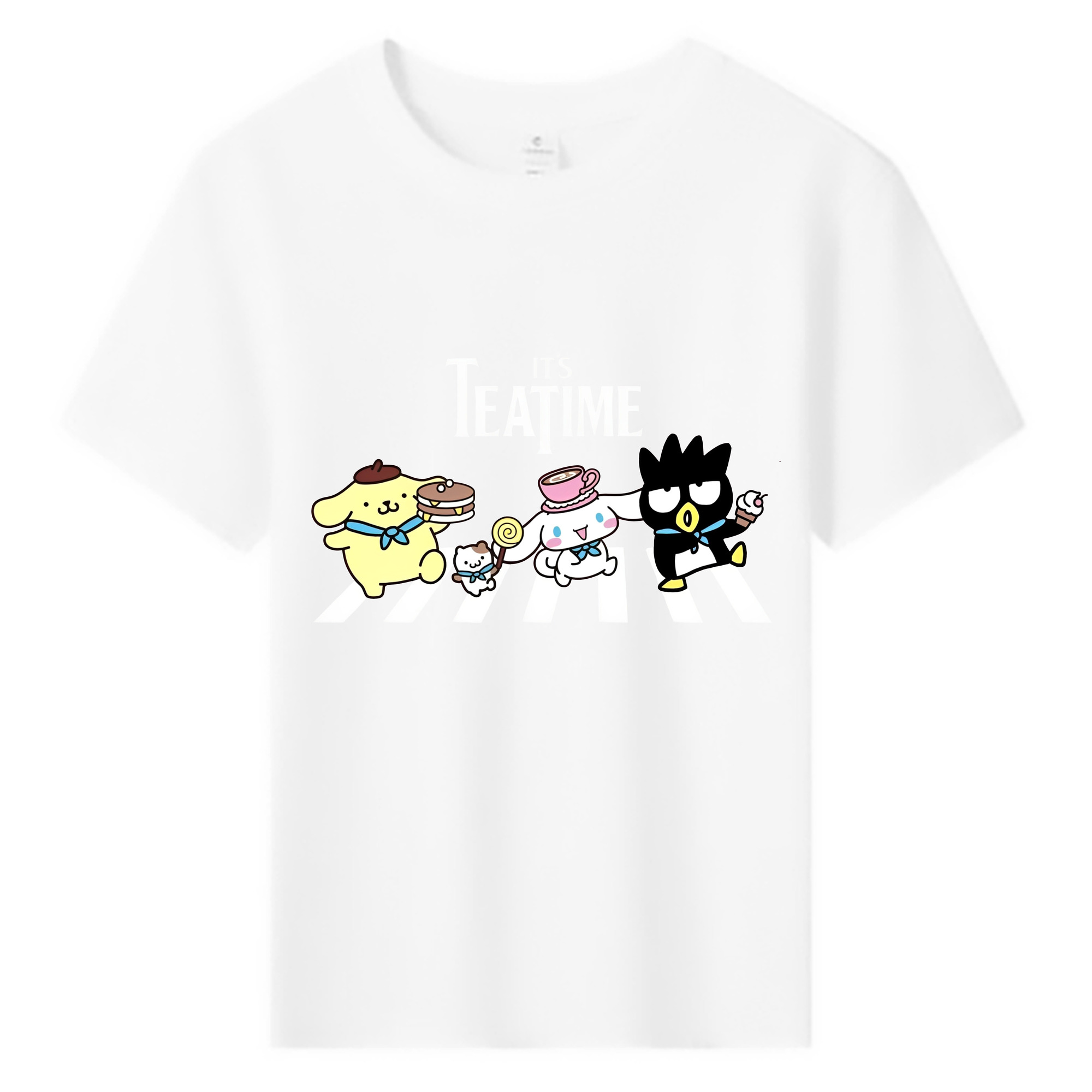 サンリオ - 綿100％ キッズTシャツ ・ フロントプリント ・ 快適 通気性 ・ スポーツ カジュアル 散歩用
