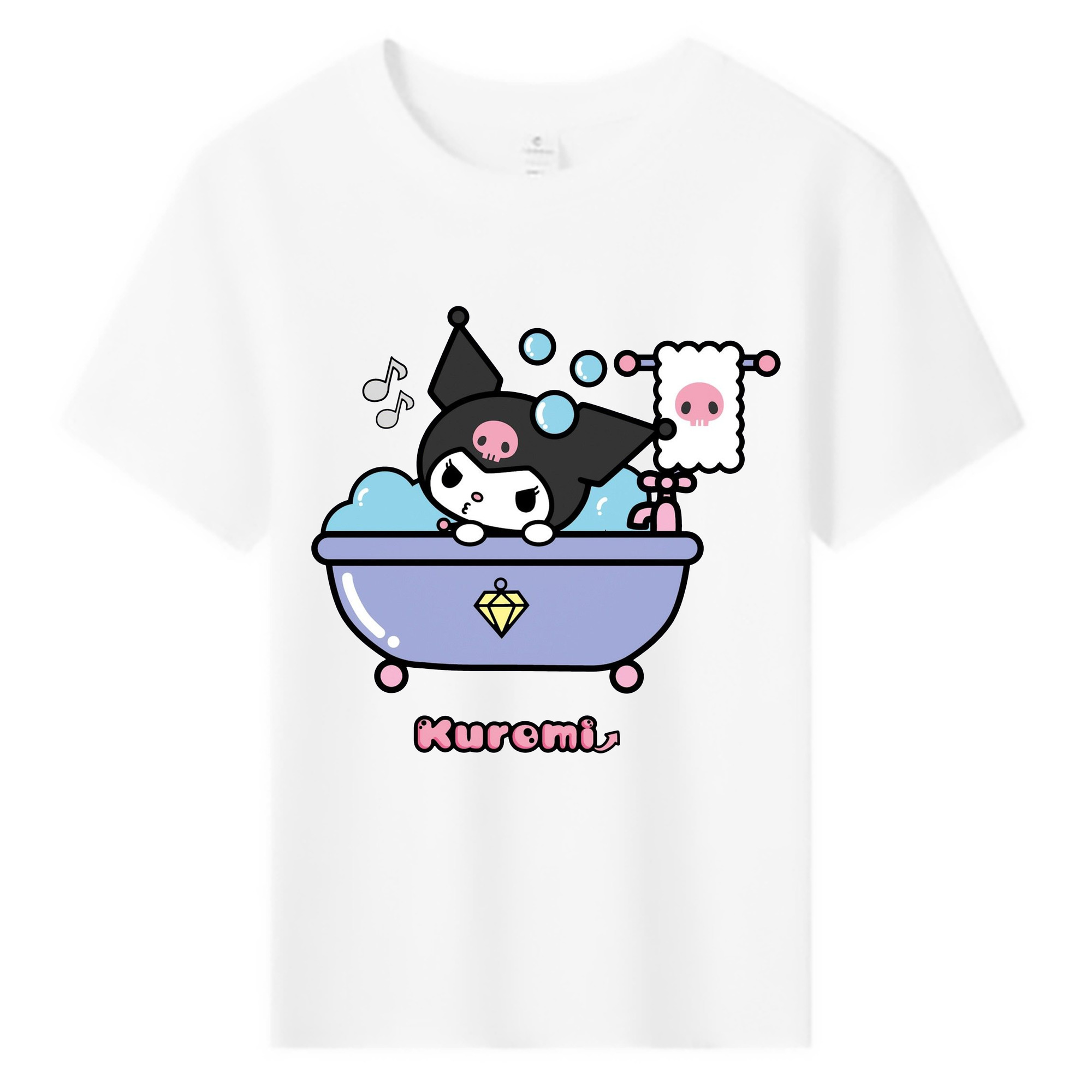 かわいいクロミ - 綿100％ キッズTシャツ ・ フロントプリント ・ 快適 通気性 ・ スポーツ カジュアル 散歩用