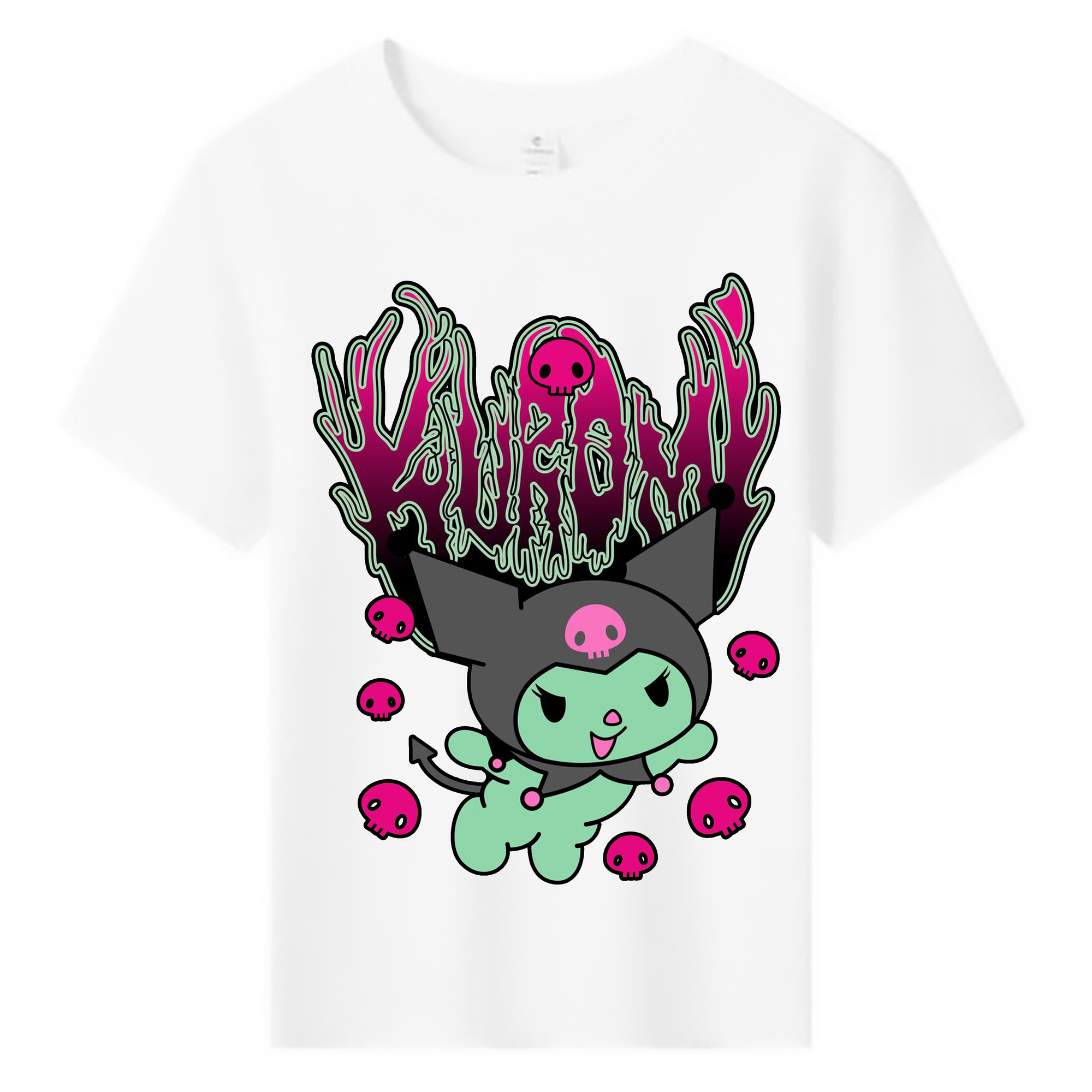 超クールなクロミ - 綿100％ キッズTシャツ ・ フロントプリント ・ 快適 通気性 ・ スポーツ カジュアル 散歩用