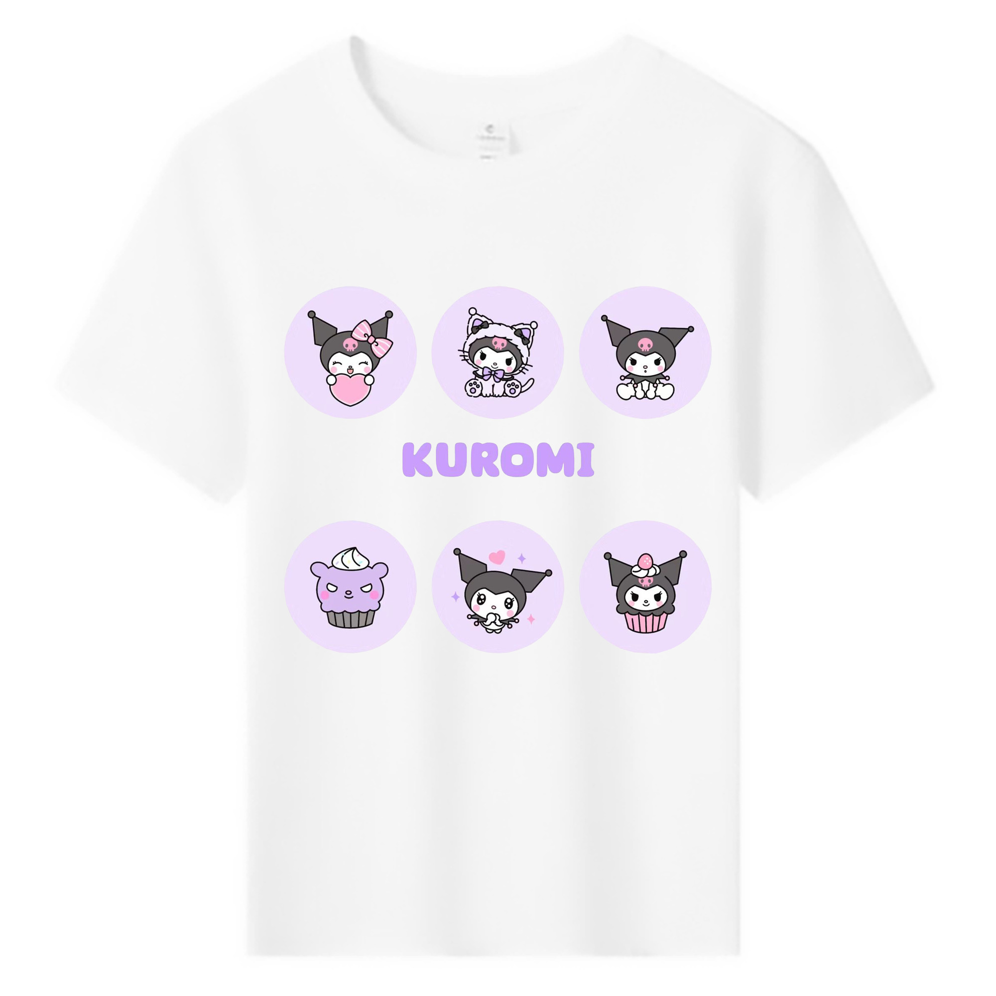 かわいいクロミ - 綿100％ キッズTシャツ ・ フロントプリント ・ 快適 通気性 ・ スポーツ カジュアル 散歩用