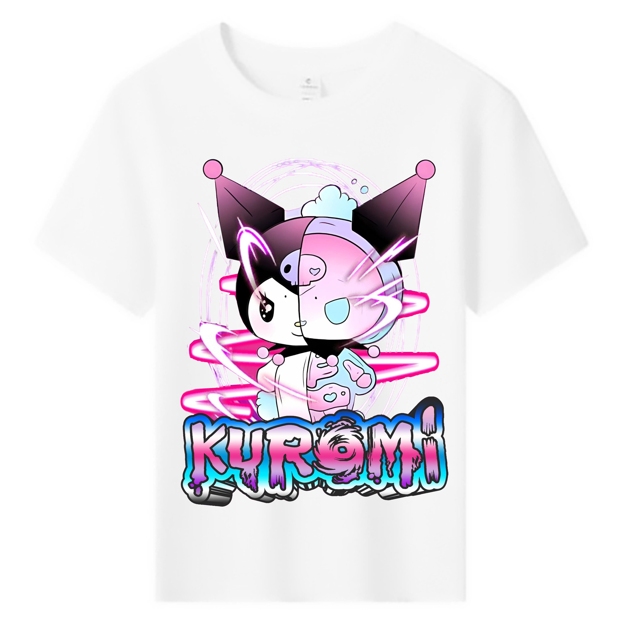 超クールなクロミ - 綿100％ キッズTシャツ ・ フロントプリント ・ 快適 通気性 ・ スポーツ カジュアル 散歩用