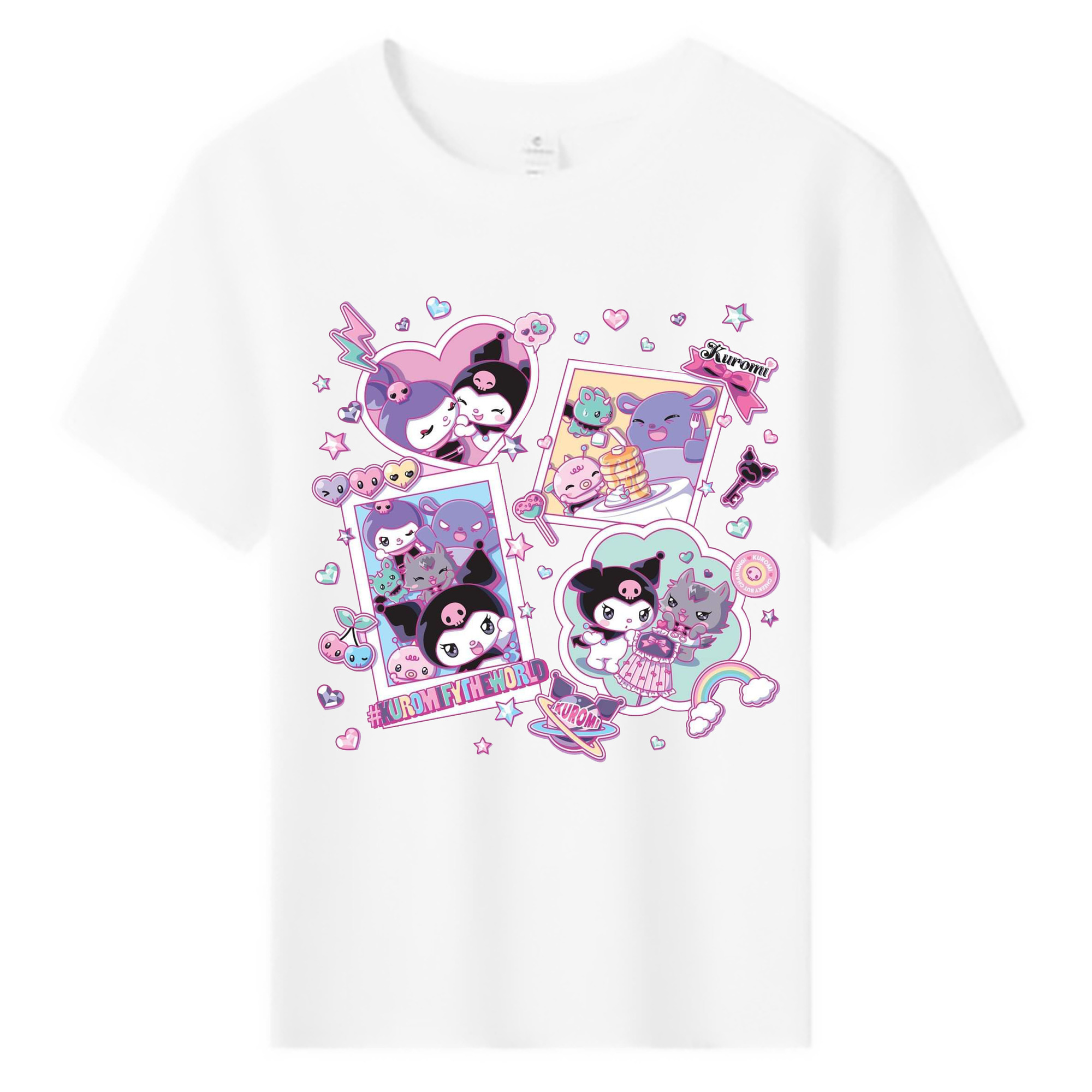 超クールなクロミ - 綿100％ キッズTシャツ ・ フロントプリント ・ 快適 通気性 ・ スポーツ カジュアル 散歩用