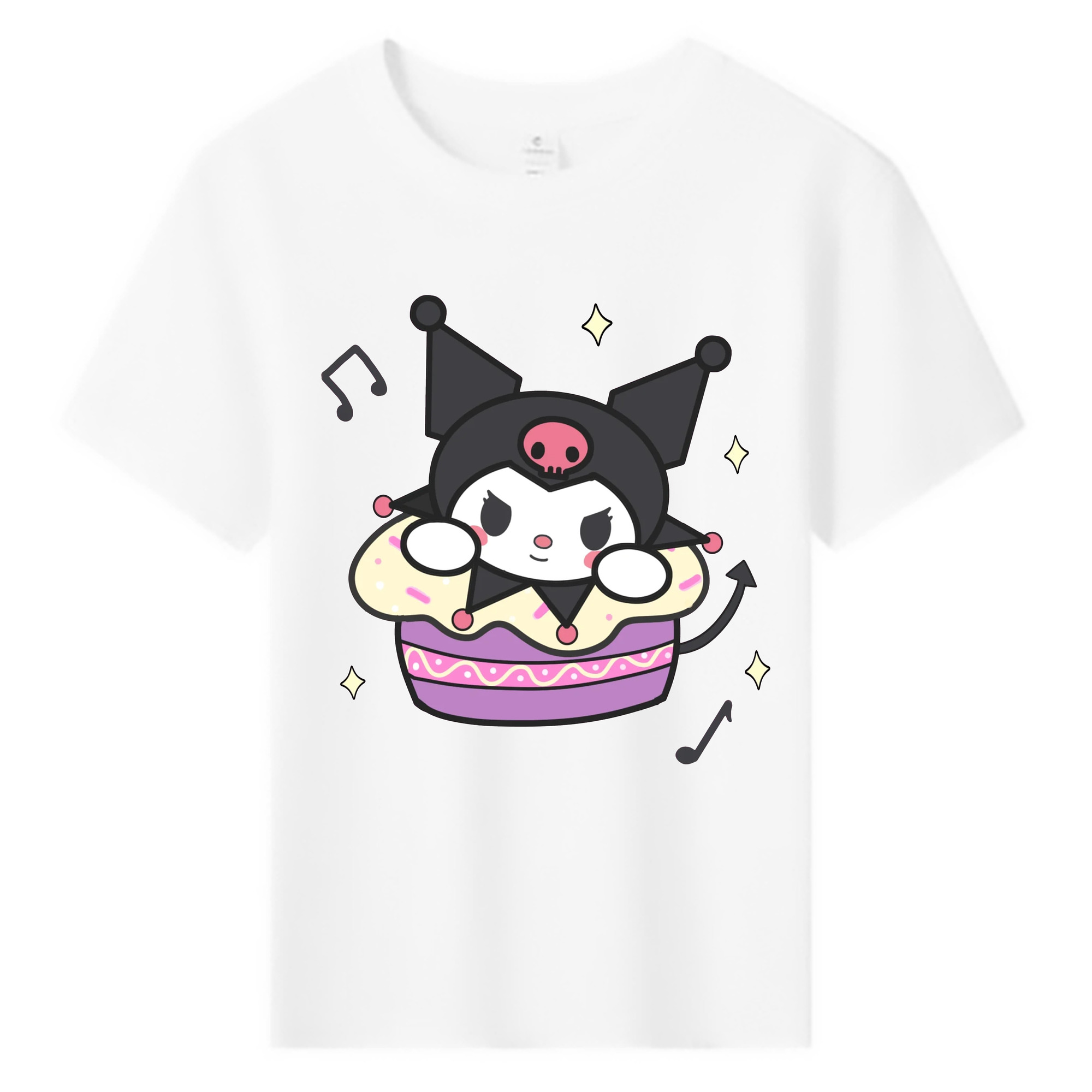 かわいいクロミ - 綿100％ キッズTシャツ ・ フロントプリント ・ 快適 通気性 ・ スポーツ カジュアル 散歩用