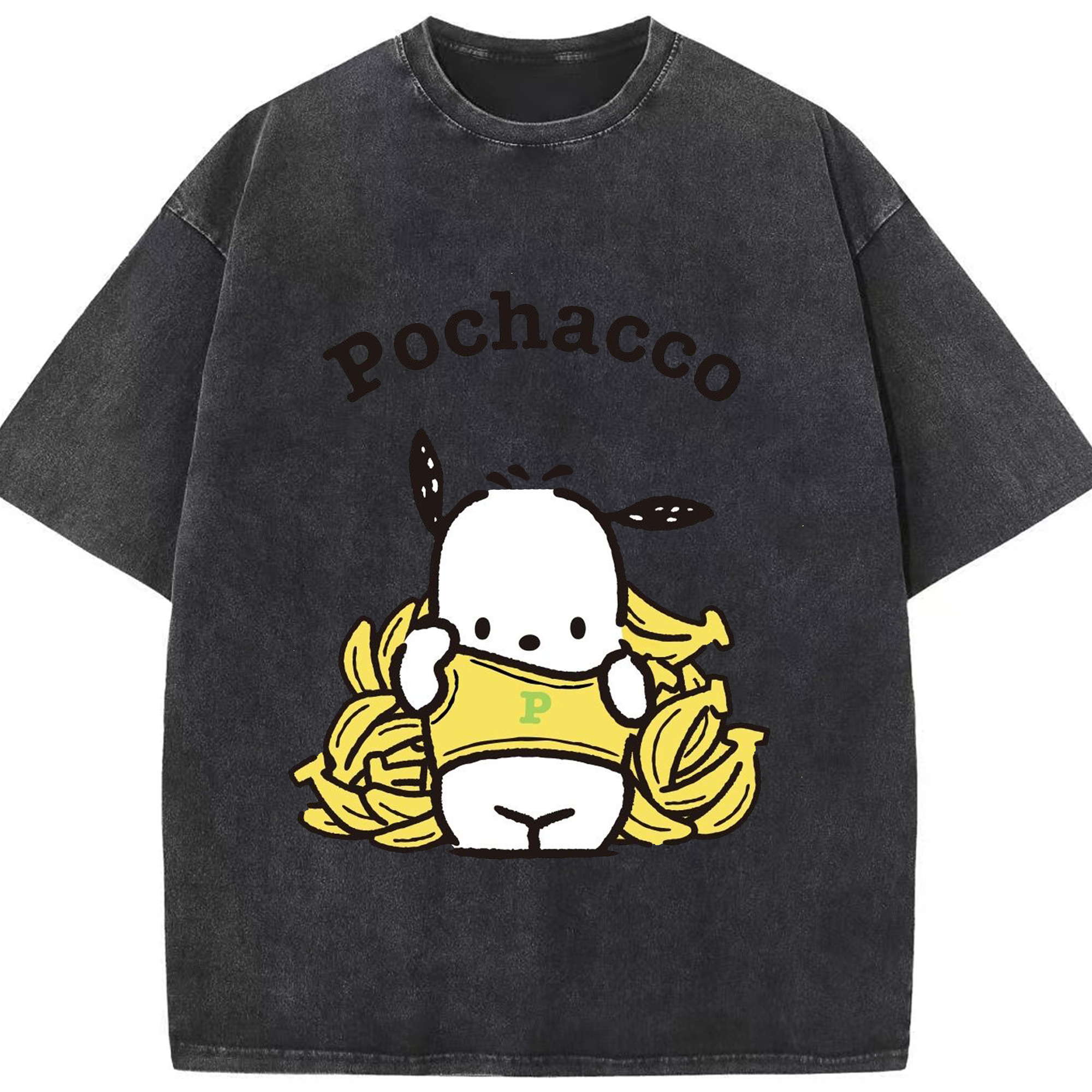 かわいいパッチャコ - 綿100％ ヴィンテージ風 半袖Tシャツ ・ フロントプリント ・ 柔らか肌触り ・ 通気性 快適 ・ スポーツ カジュアル 外出用