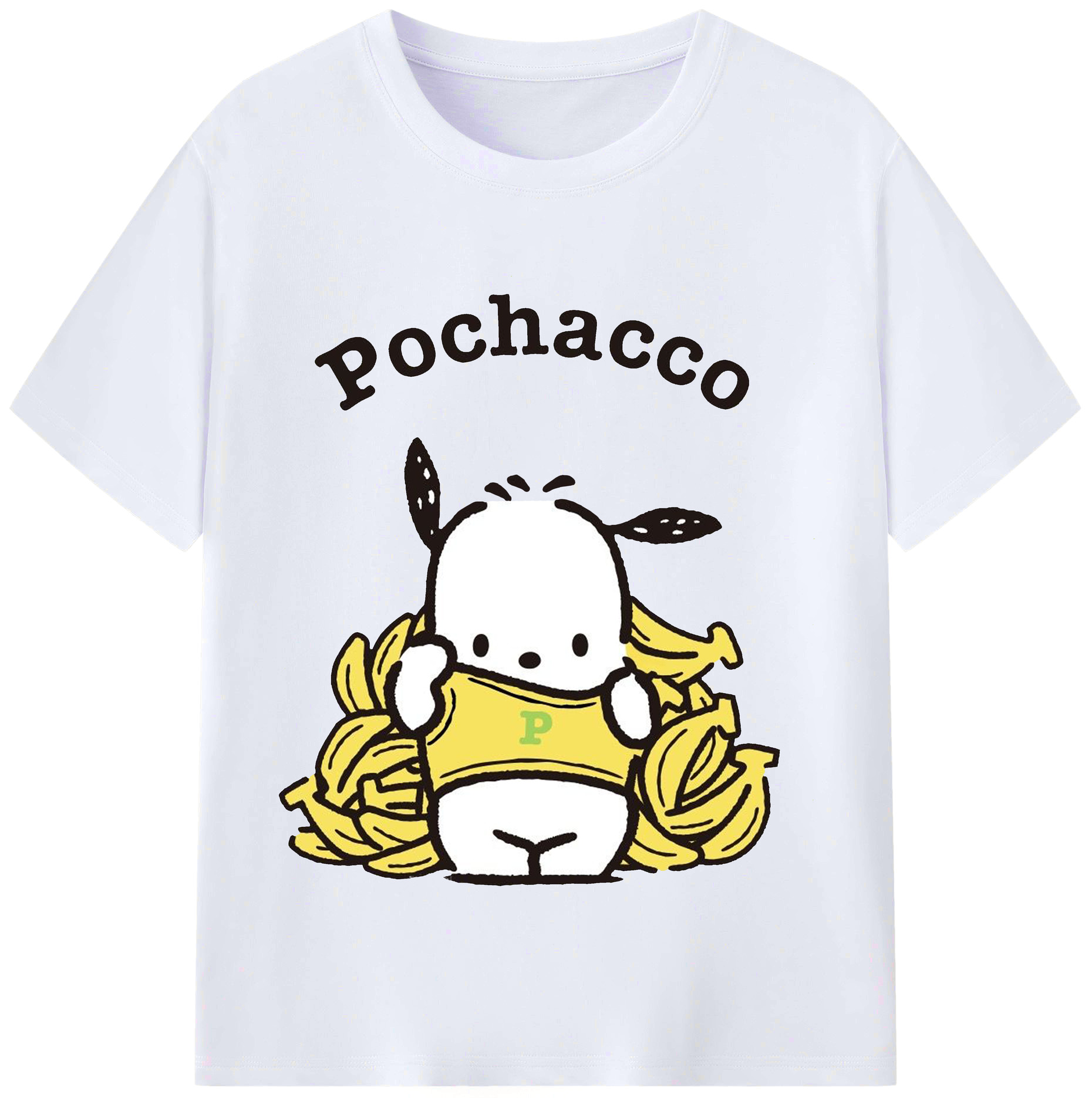 かわいいパッチャコ - レディースカジュアルプリントTシャツ ・ 綿100％ ・ クルーネック ・ フロントプリント ・ 柔らかく快適 ・ フィットネス カジュアル 旅行用