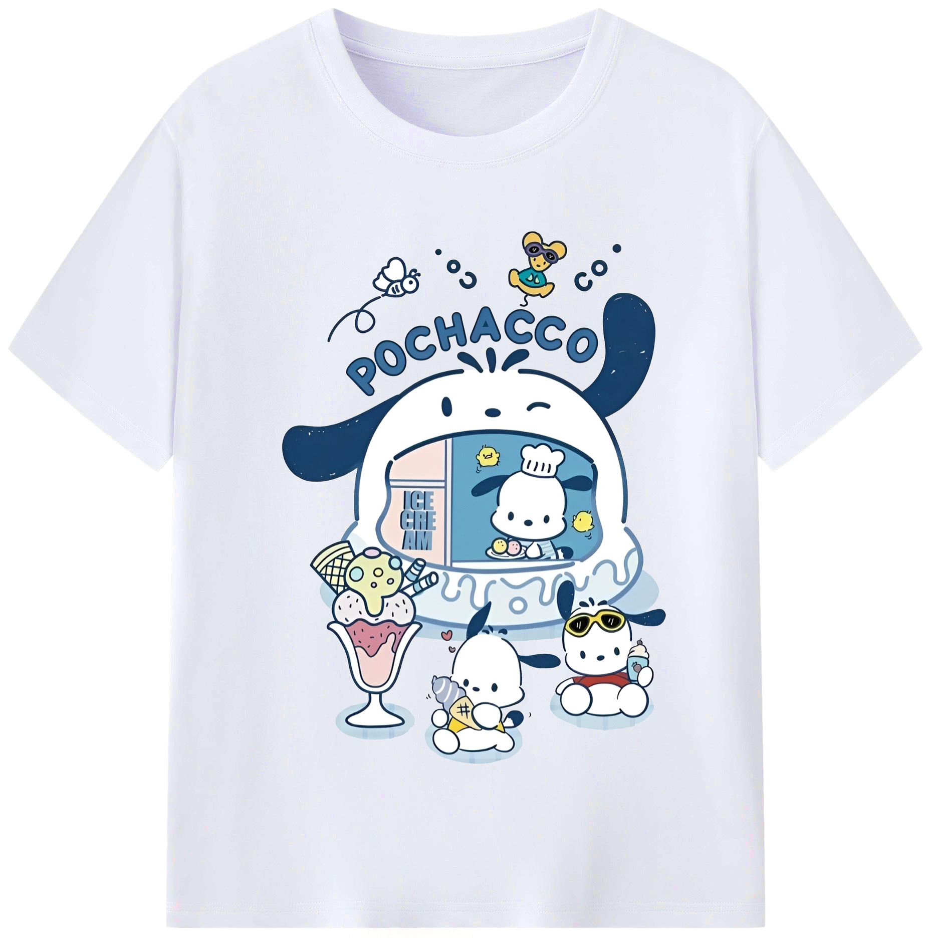 おもしろパッチャコ - レディースカジュアルプリントTシャツ ・ 綿100％ ・ クルーネック ・ フロントプリント ・ 柔らかく快適 ・ フィットネス カジュアル 旅行用