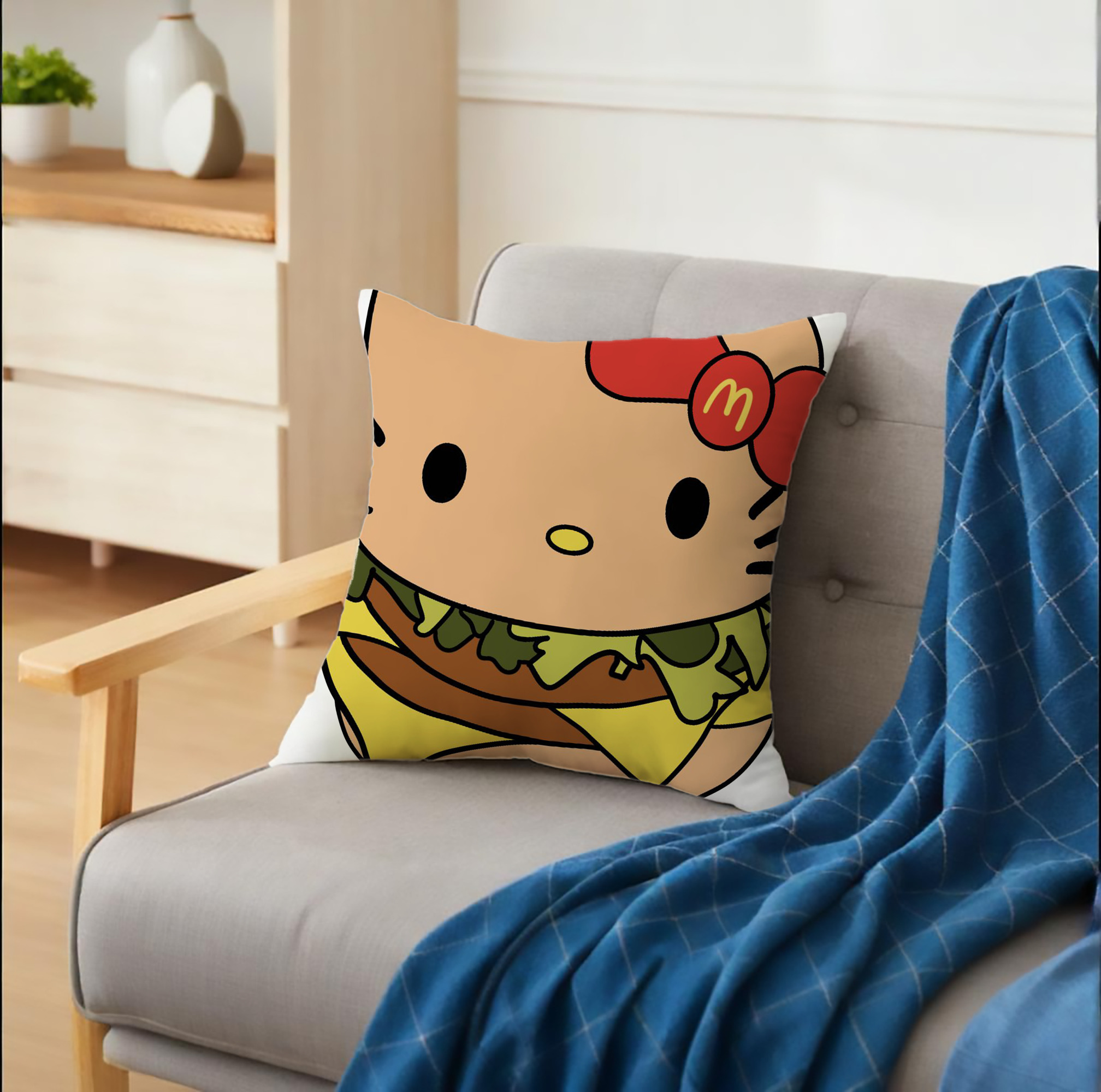 ハンバーガーモチーフのハローキティ