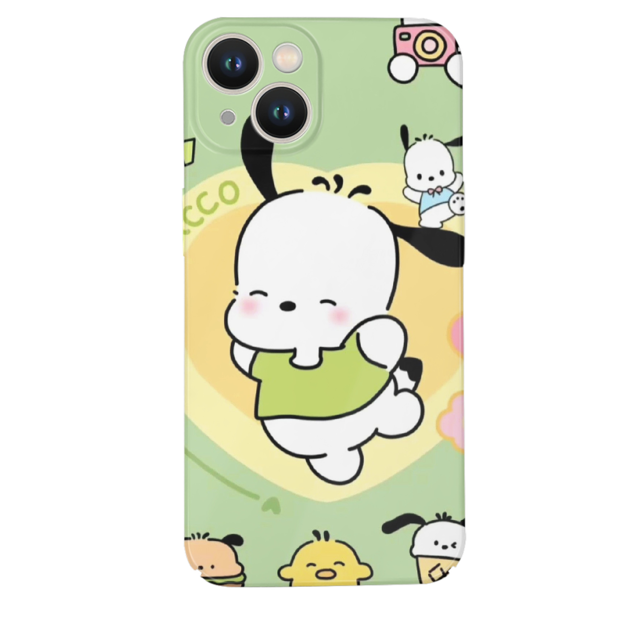 サンリオポチャッコ - IPhone 14シリーズ対応 ・ ハードケース ・ 衝撃吸収 ・ 360度密着 ・ カメラ保護 ・ 高品質プラスチック ・ 快適操作
