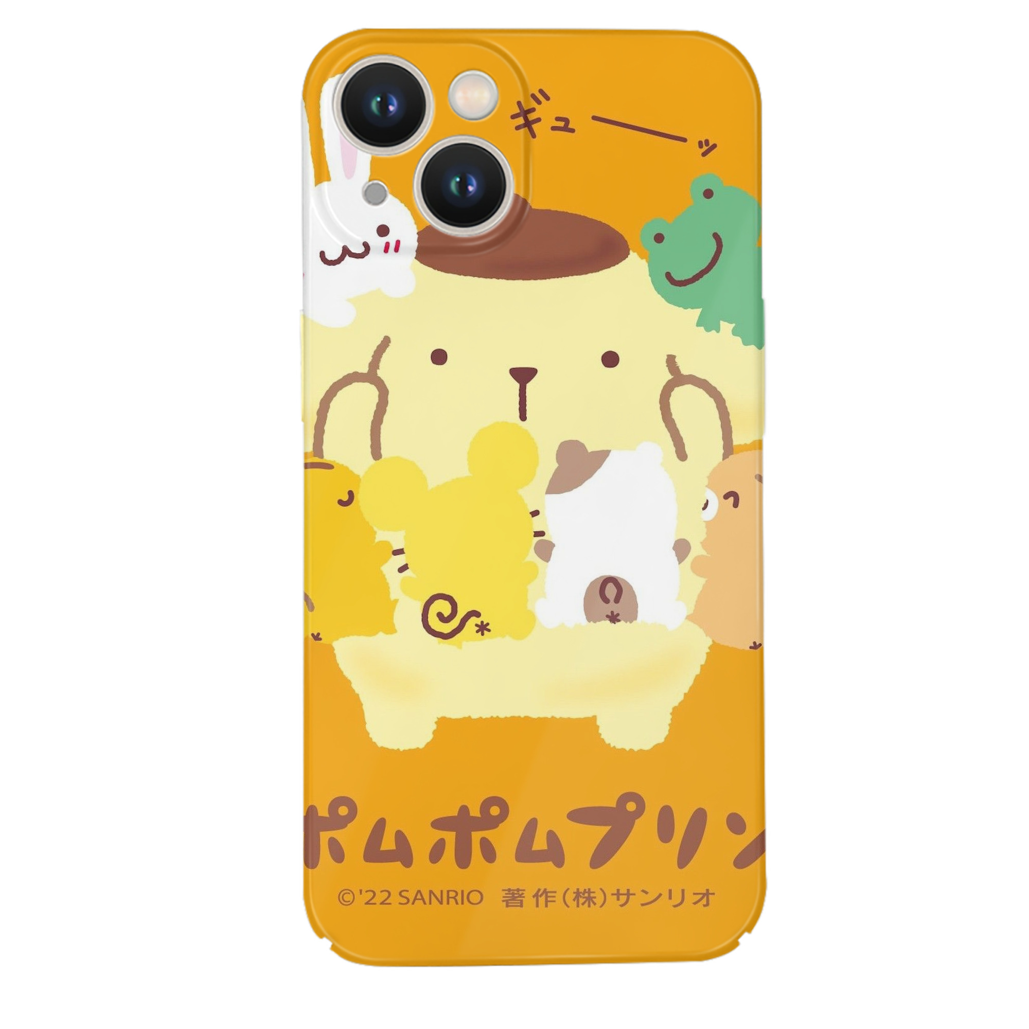 サンリオポムポムプリン - IPhone 14シリーズ対応 ・ ハードケース ・ 衝撃吸収 ・ 360度密着 ・ カメラ保護 ・ 高品質プラスチック ・ 快適操作
