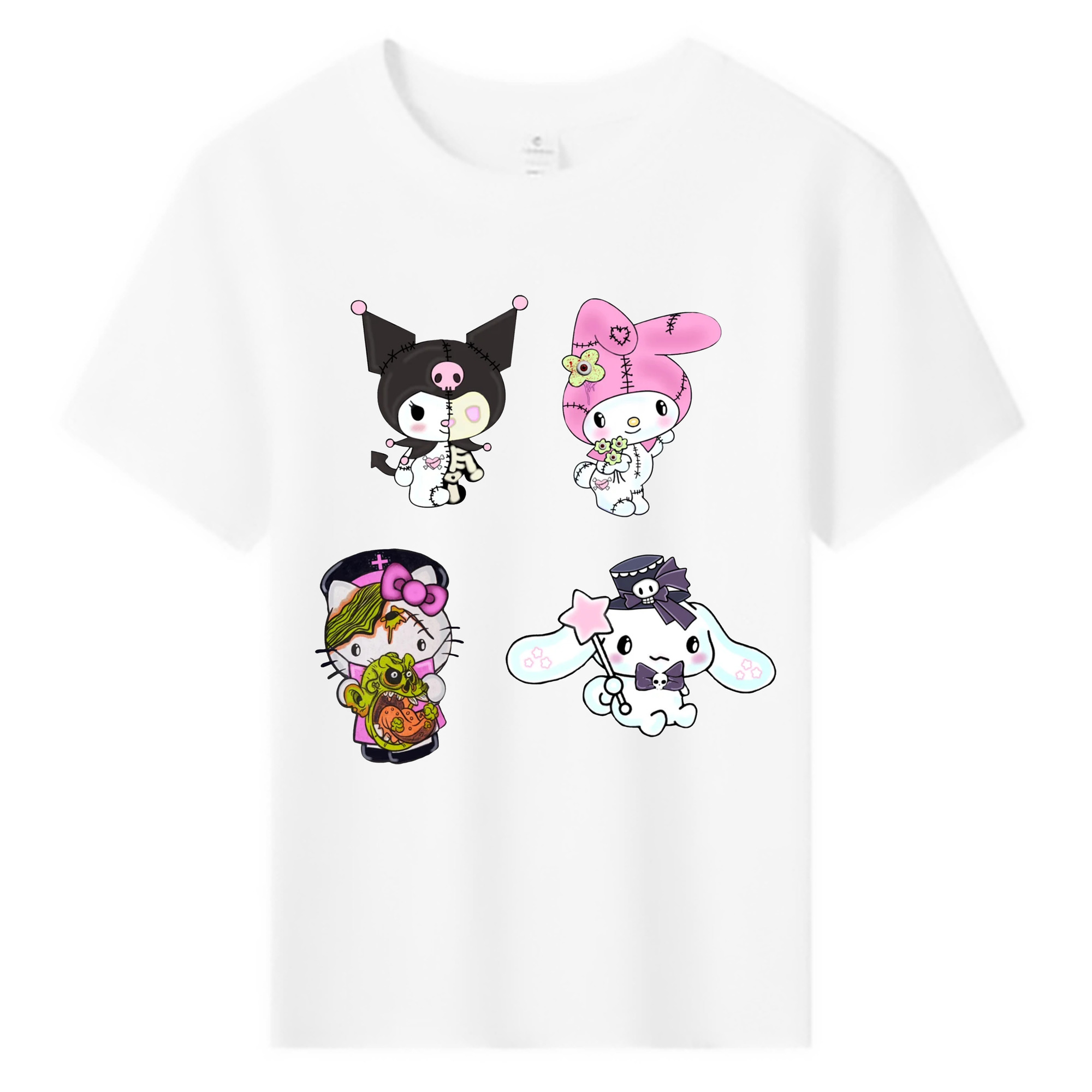 毎日着たい♪カジュアルサンリオ - 綿100％ キッズTシャツ ・ フロントプリント ・ 快適 通気性 ・ スポーツ カジュアル 散歩用